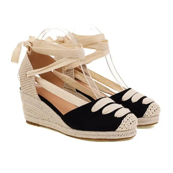 Abigail Espadrille Platform Sandals - 3 Colors