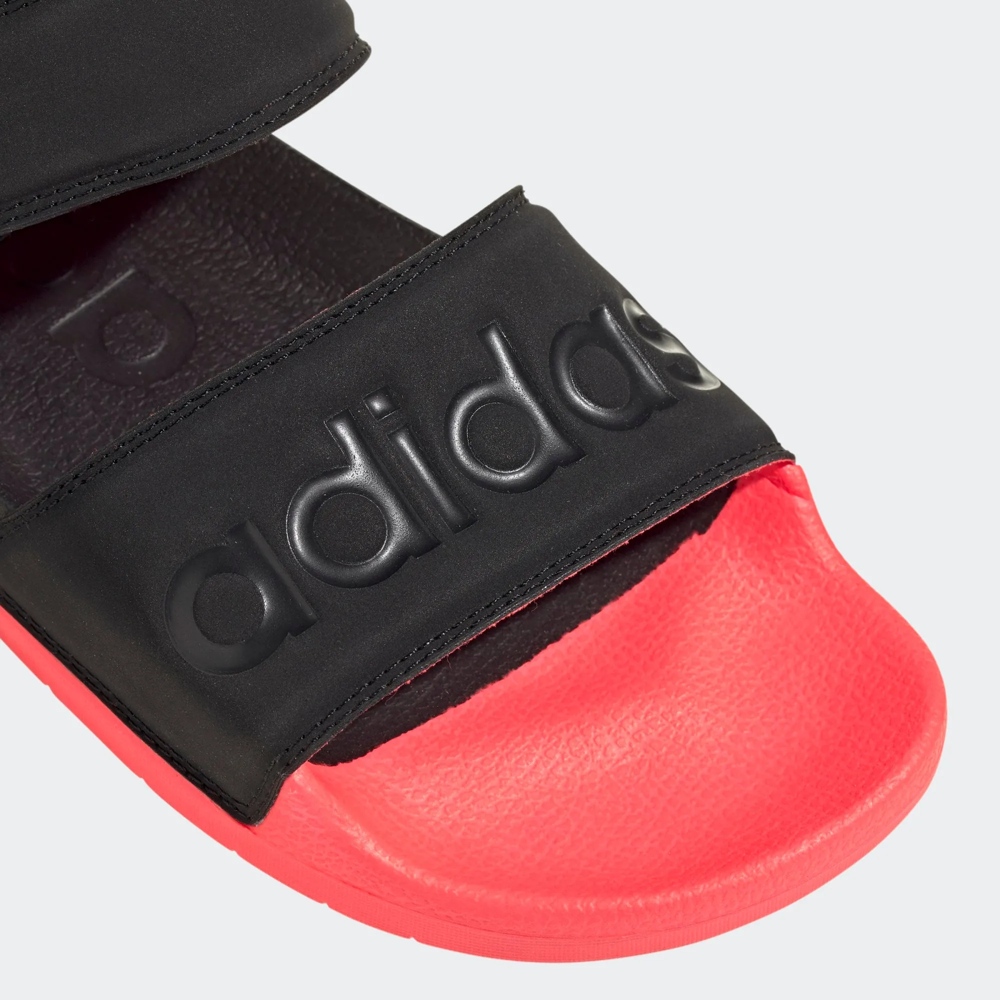 Adidas Adilette Sandals (Black/Signal Pink)(FW4300)
