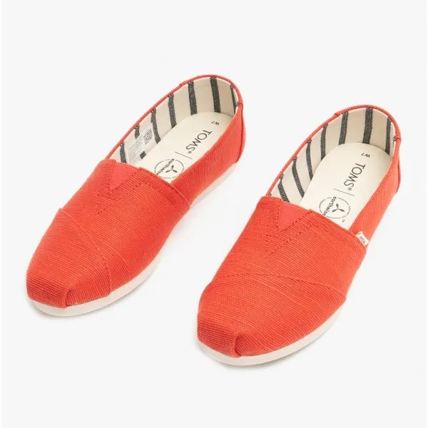 ALPARGATA Ladies Canvas Espadrille Shoes Paprika