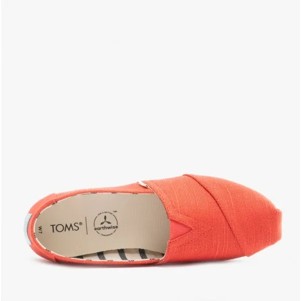 ALPARGATA Ladies Canvas Espadrille Shoes Paprika