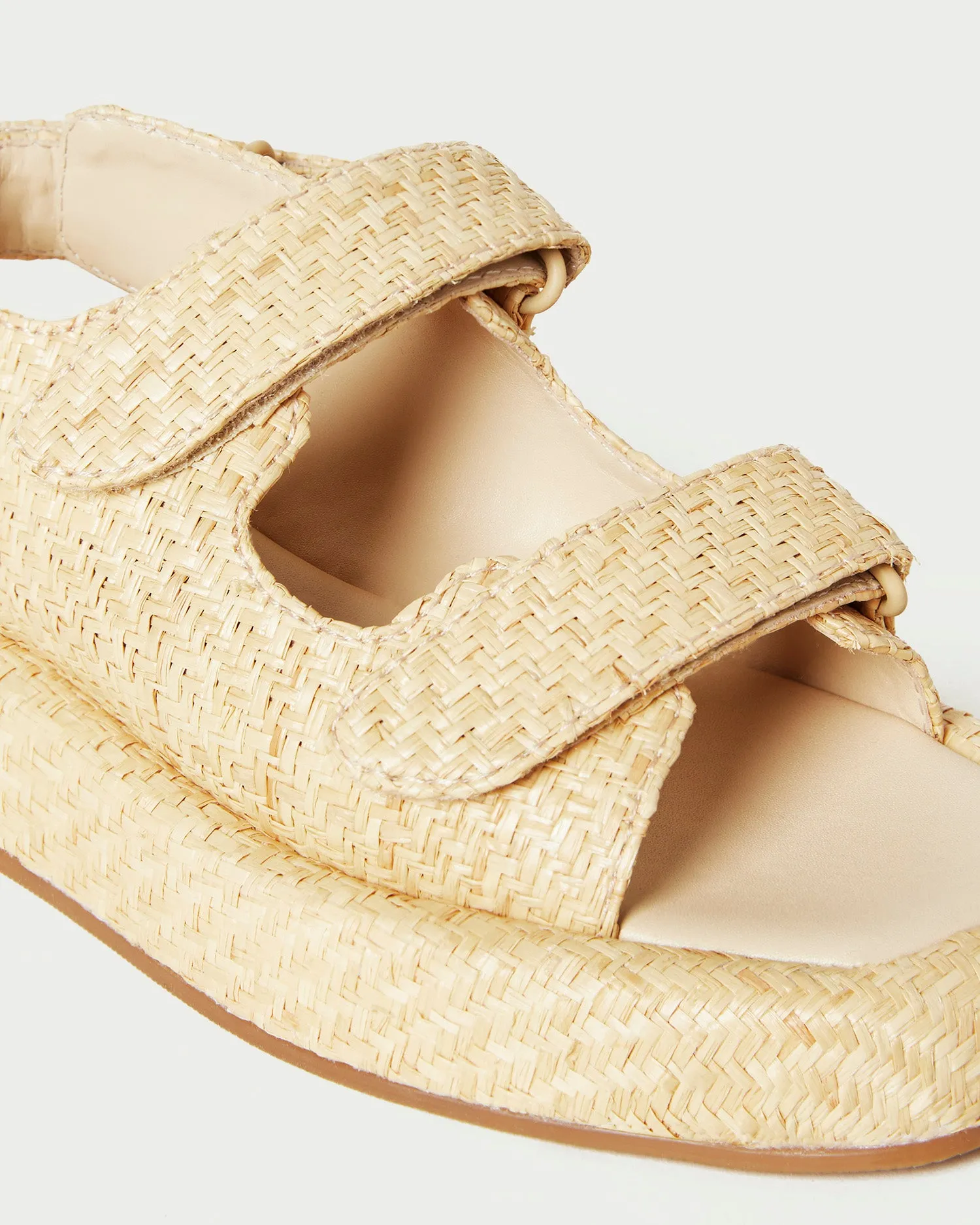 Blaise Natural Raffia Platform Sandal