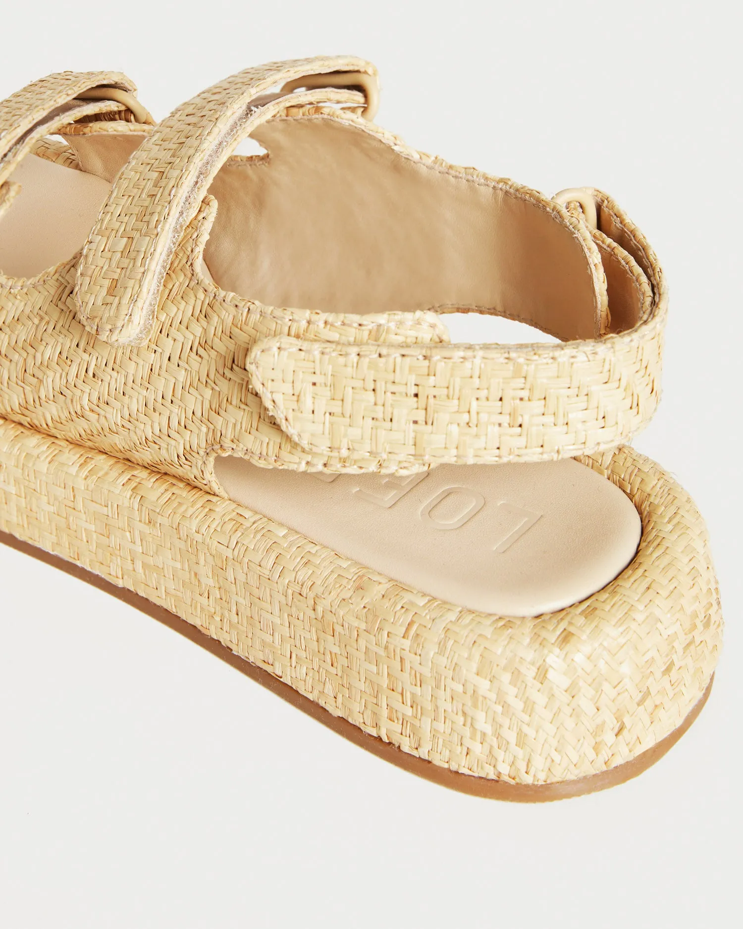 Blaise Natural Raffia Platform Sandal