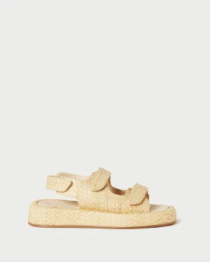 Blaise Natural Raffia Platform Sandal