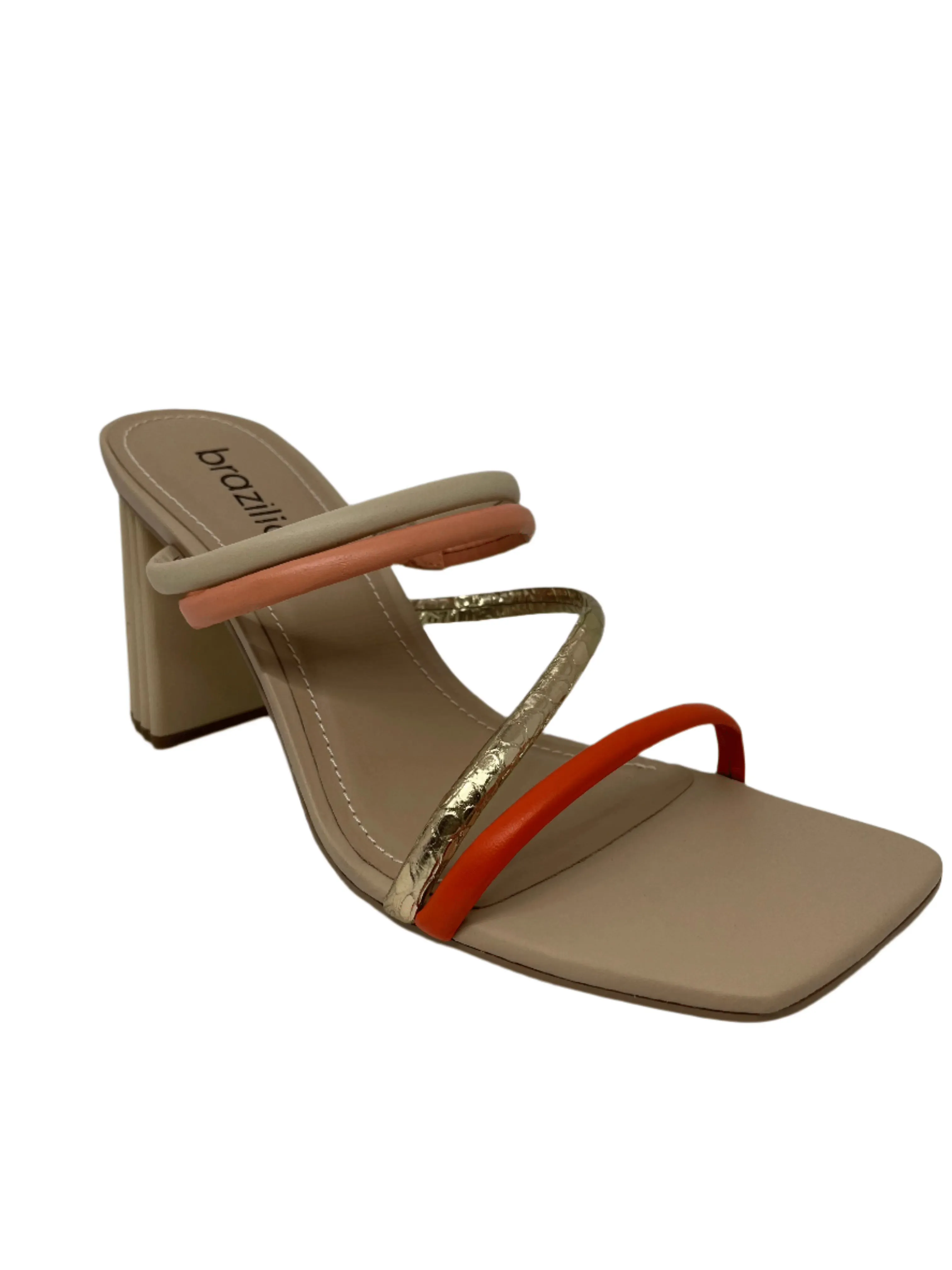 BRAZILIO KIMBERLY STRAPPY BLOCK HEEL