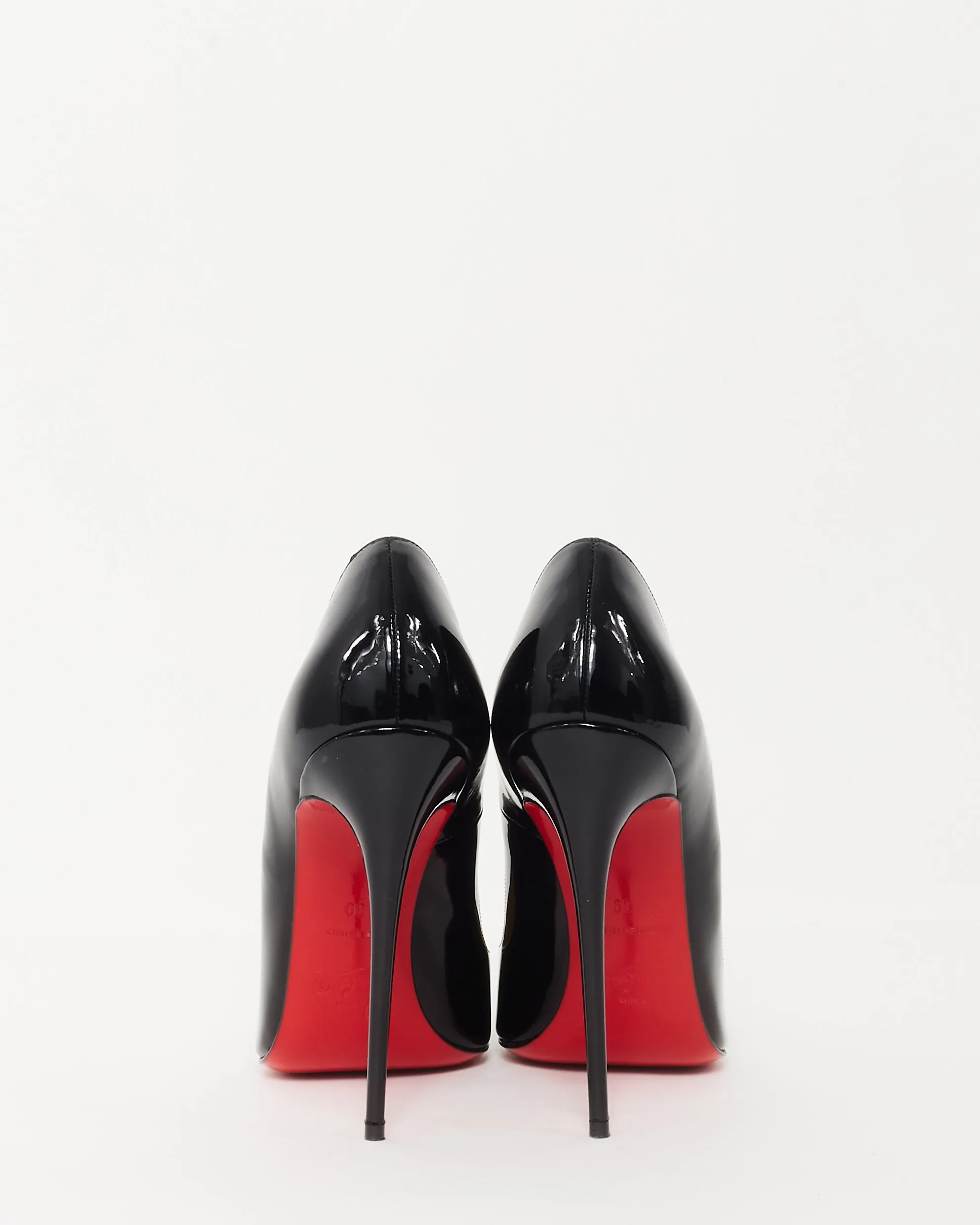 Christian Louboutin Black Patent Leather So Kate 120 Pumps-39