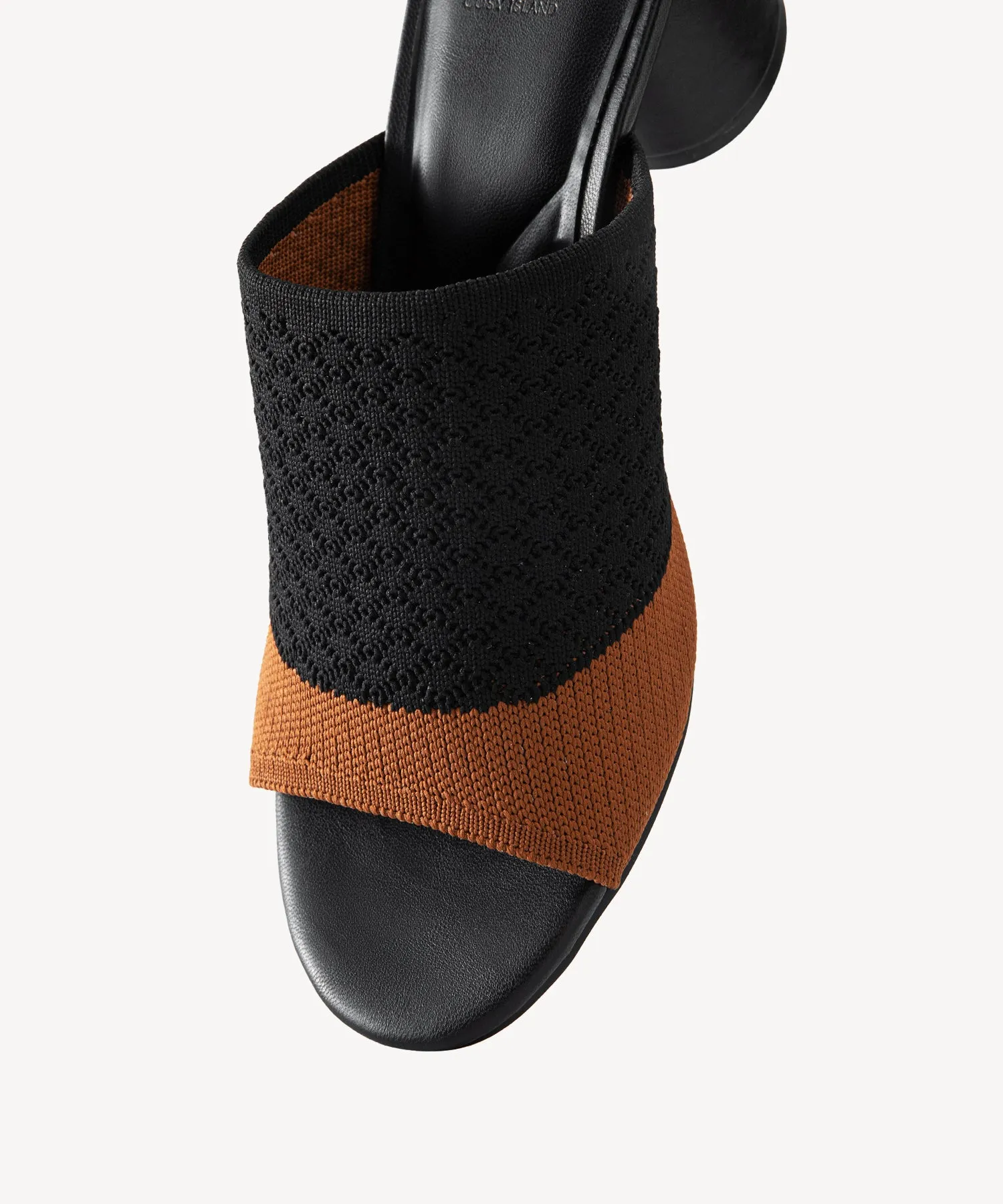 Combi Color Round Toe Heeled Sandals