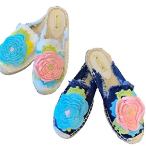 CROCHET FLOWER ESPADRILLES