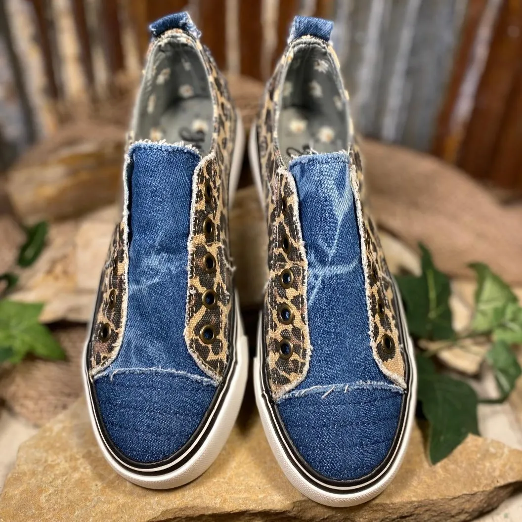 Double Sided Leopard Slip on Sneakers