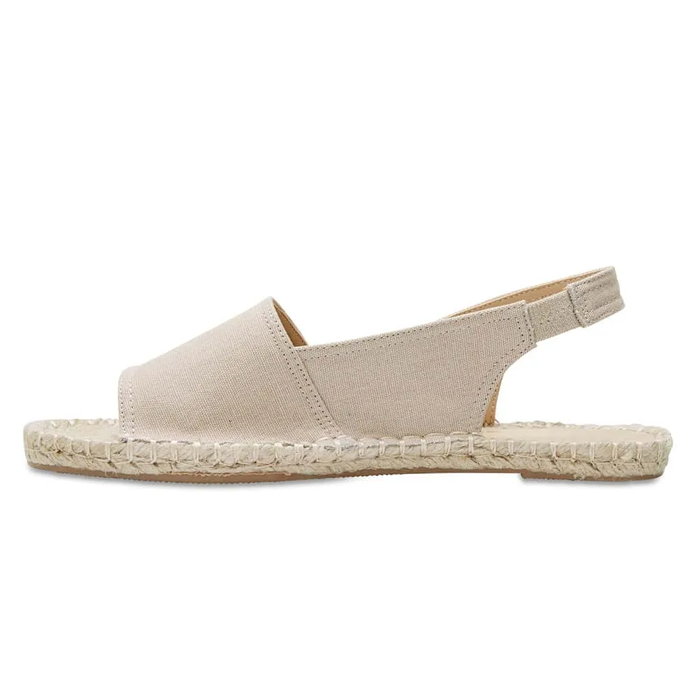 Elvira Espadrille in Natural Canvas