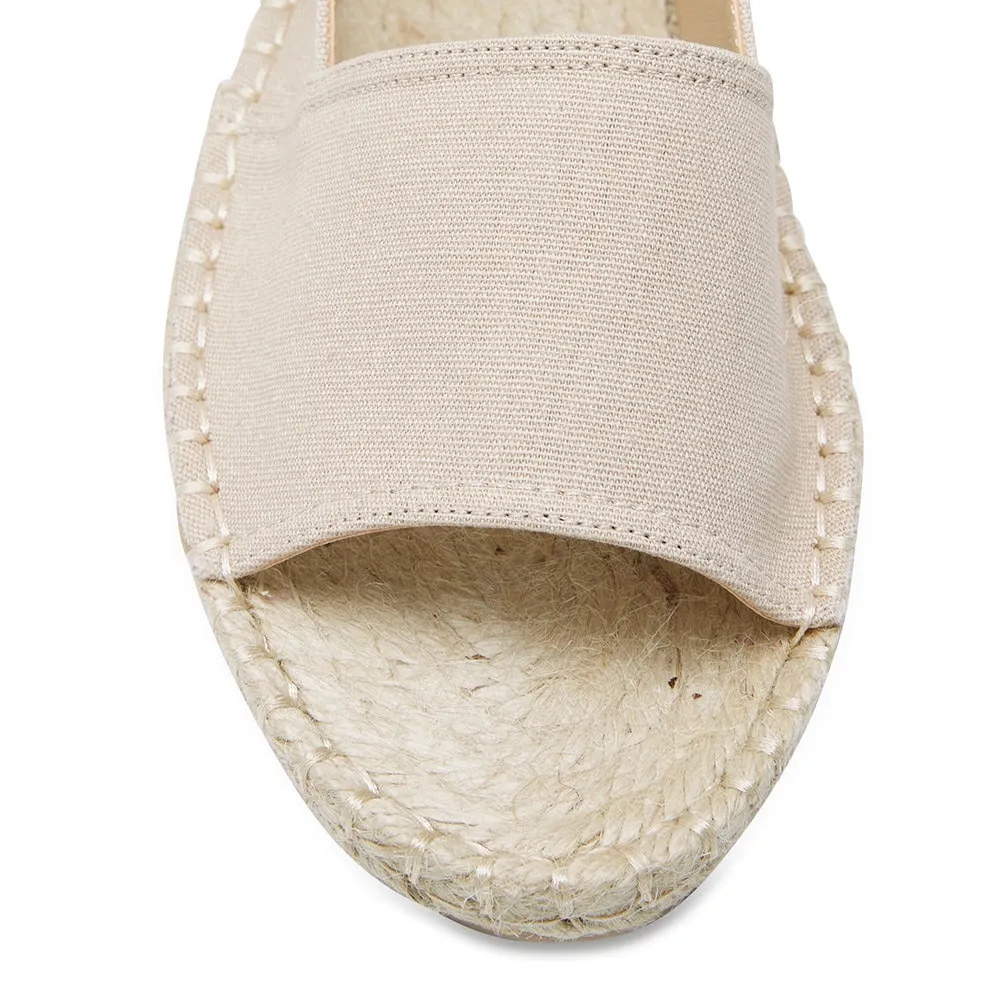 Elvira Espadrille in Natural Canvas