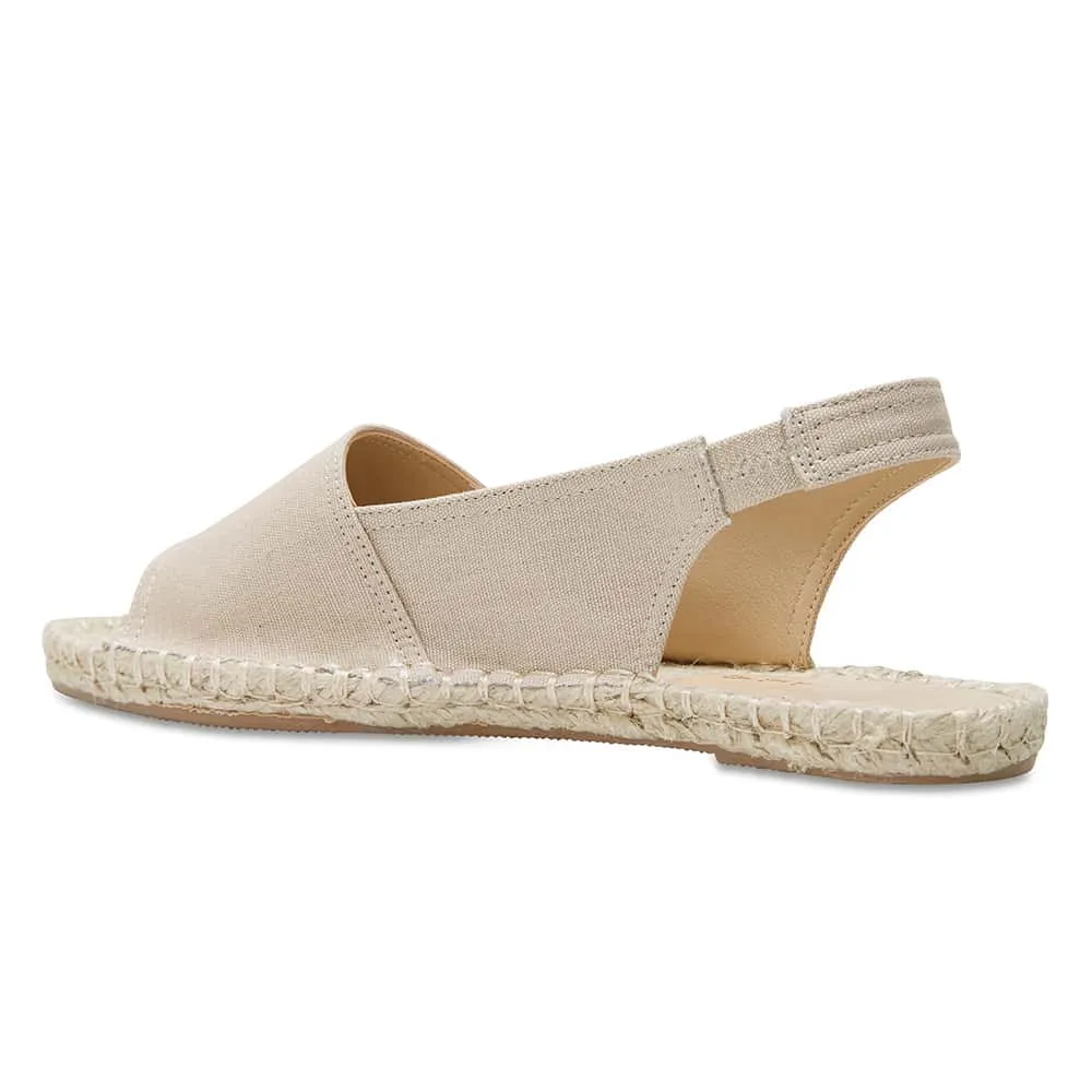 Elvira Espadrille in Natural Canvas