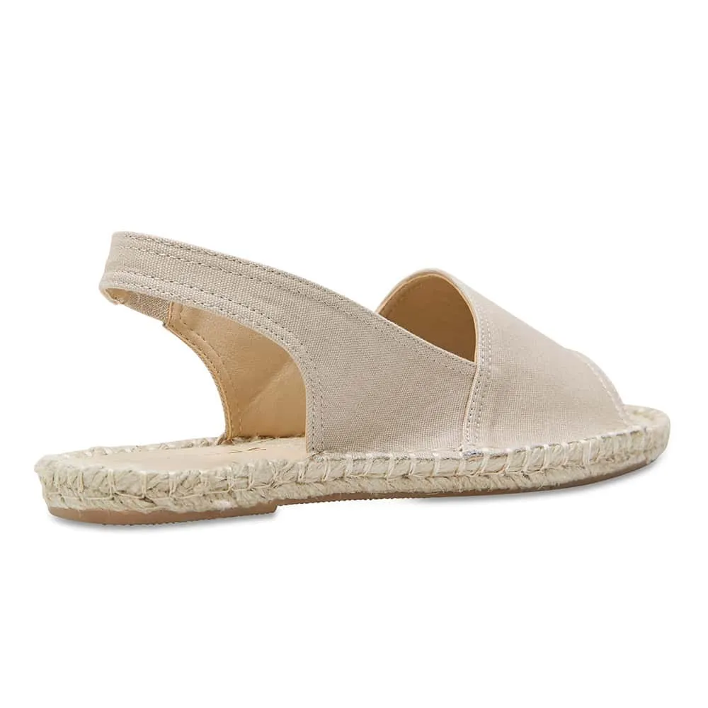 Elvira Espadrille in Natural Canvas
