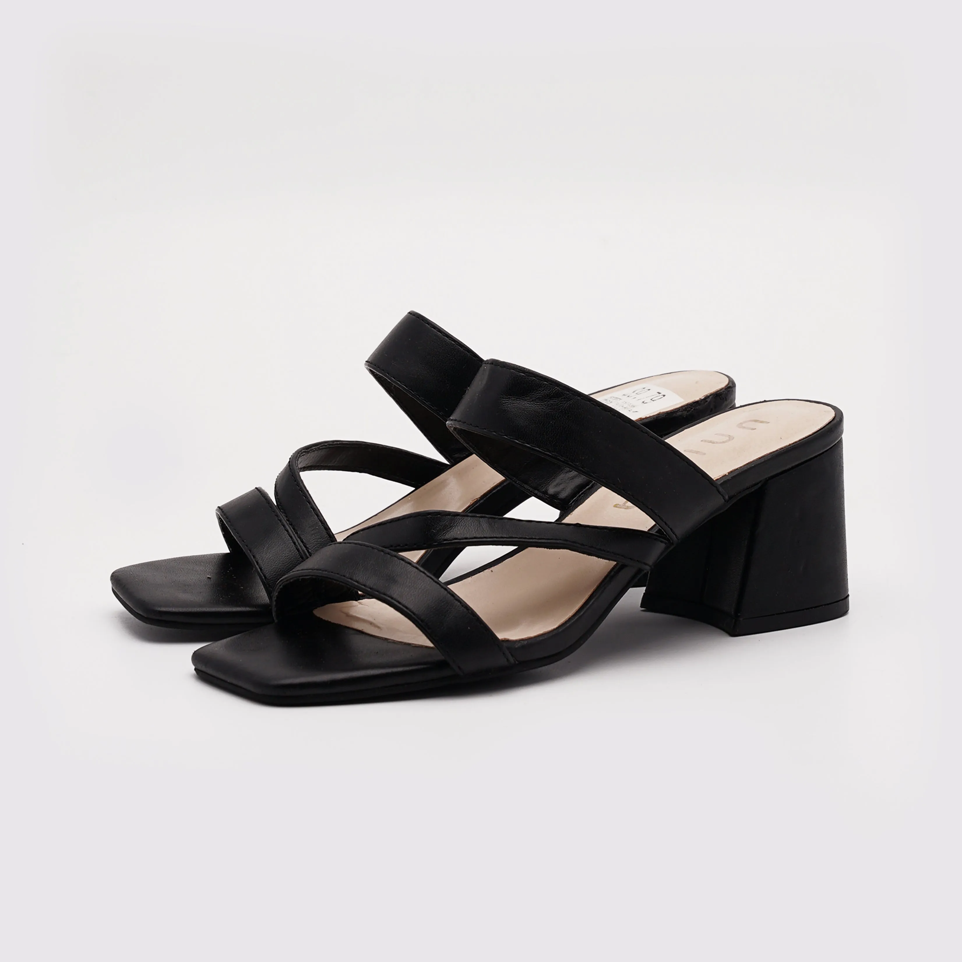 European Block Mule Heels