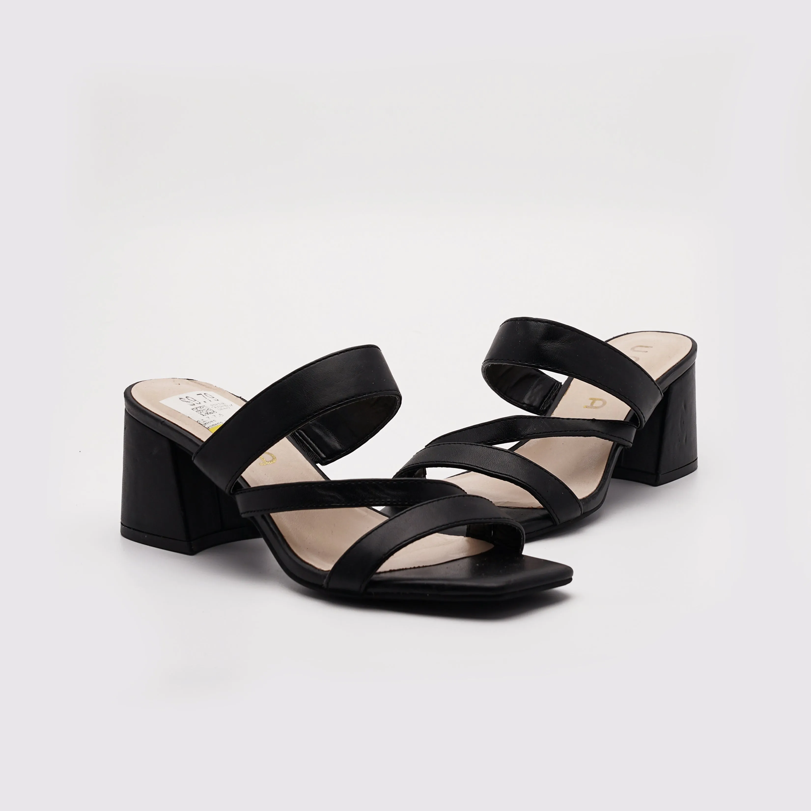 European Block Mule Heels