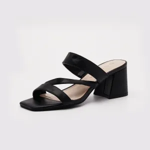 European Block Mule Heels