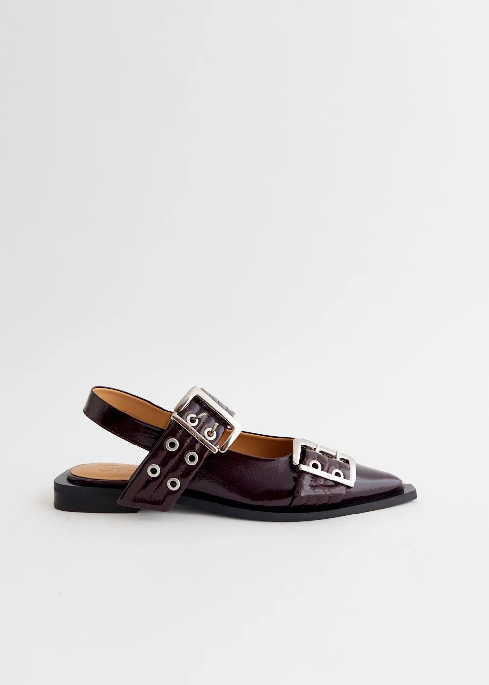 Feminine Buckle Ballerinas