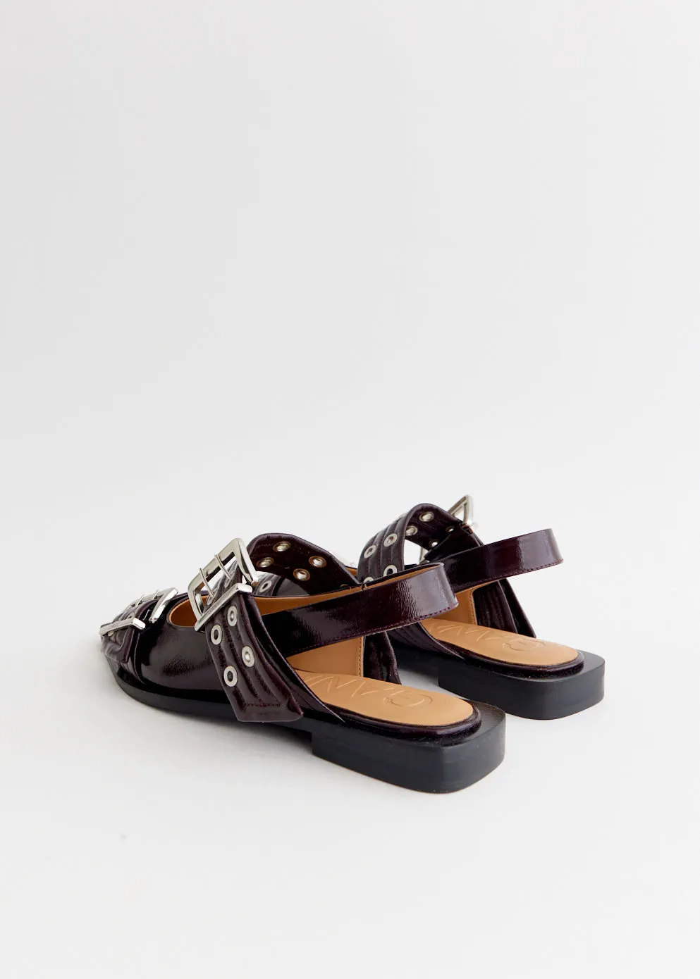 Feminine Buckle Ballerinas