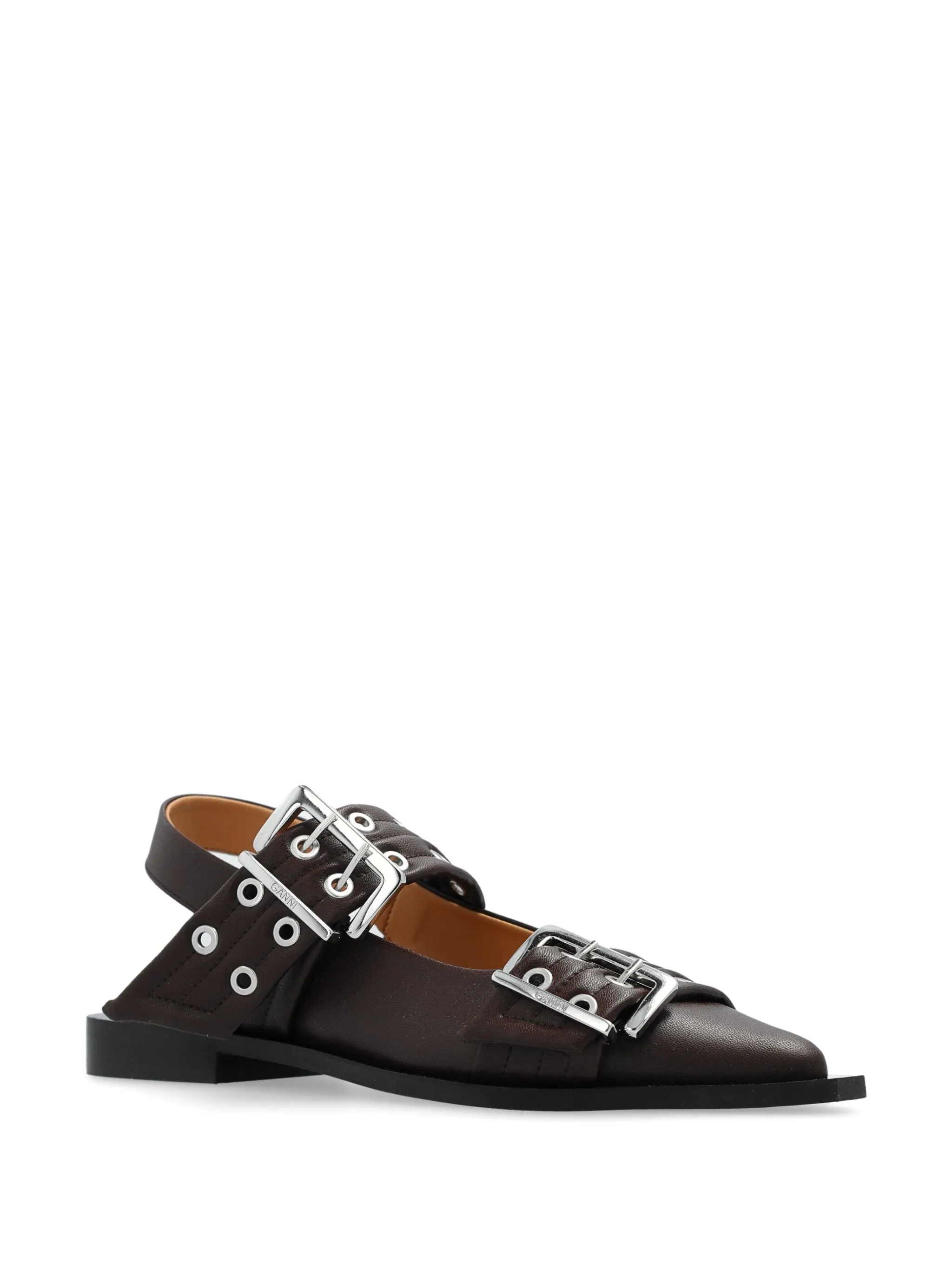 Feminine Buckle Ballerinas