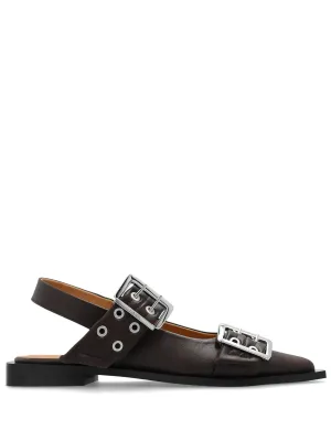 Feminine Buckle Ballerinas