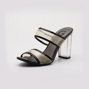 G by Guess Casual Slip-on Transparent Block Heel