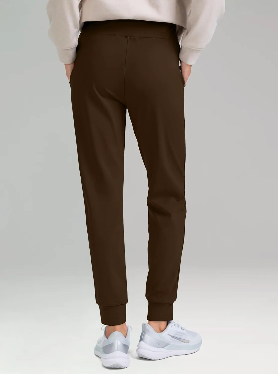 G Gradual Women's Fleece Lined Joggers High Waisted Water Resistant Thermal Hiking Pants Cold Weather Sweatpants with Pockets