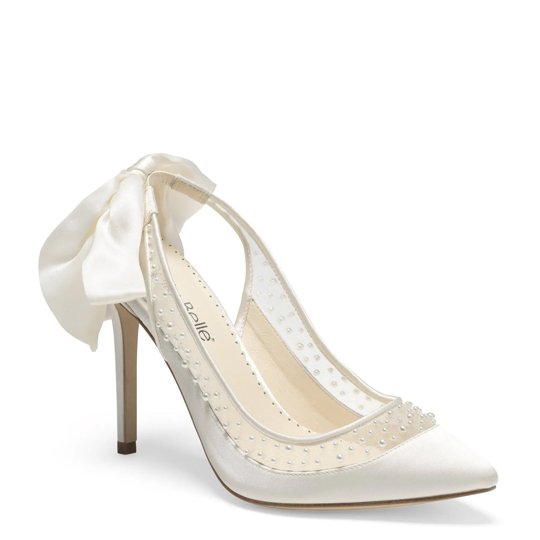 Gabrielle - Pearl Slingback Heel With Bow