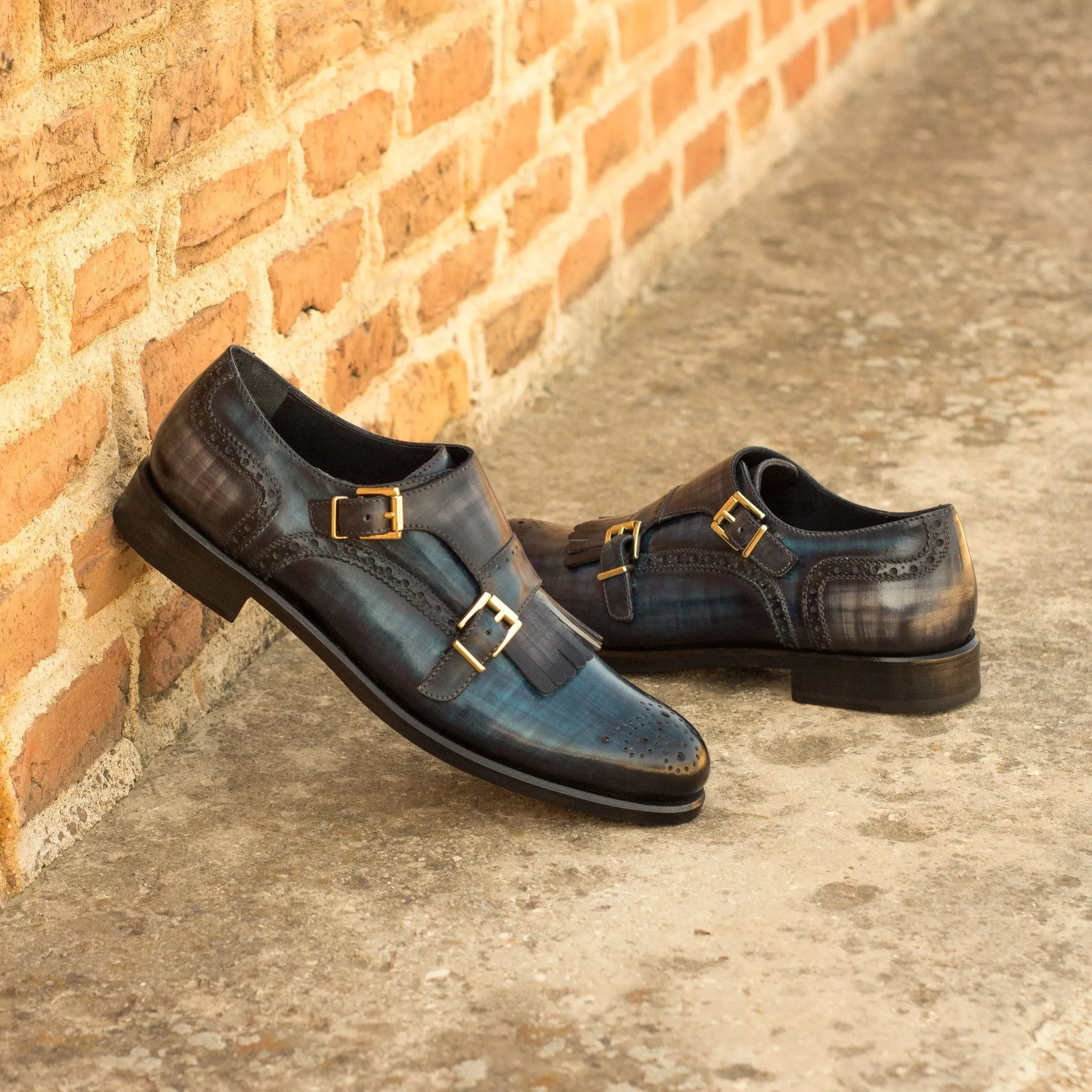 Gawain Kiltie Womens Patina Monk