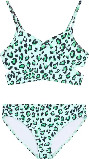 Kanu Surf Girls' Coral Reef Beach Sport Wrap Around Bikini 2-Piece Swimsuit