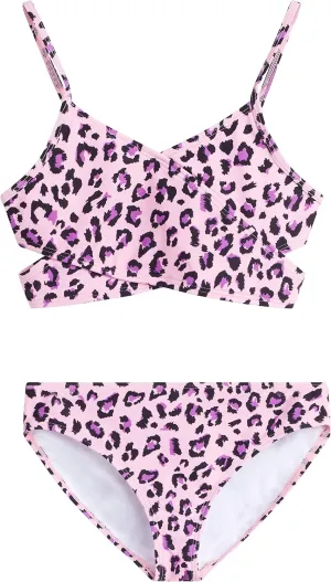 Kanu Surf Girls' Coral Reef Beach Sport Wrap Around Bikini 2-Piece Swimsuit