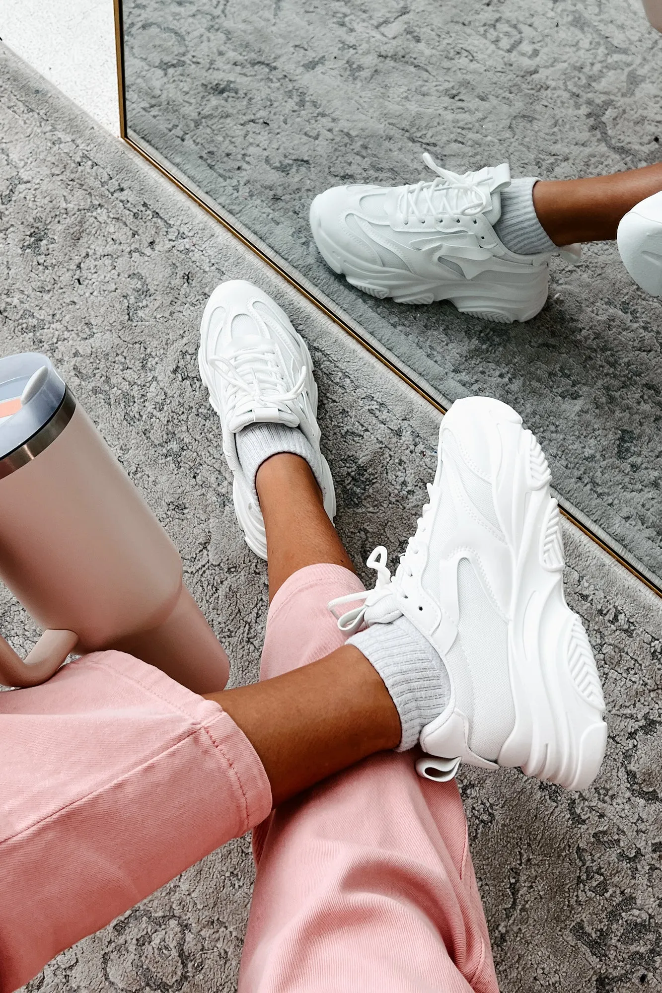 Kick Starter Chunky Dad Sneakers (White)