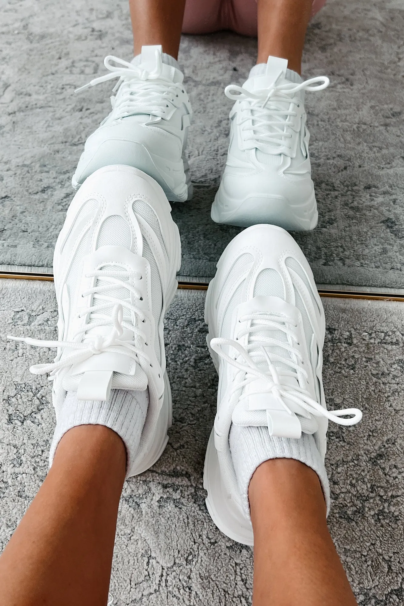 Kick Starter Chunky Dad Sneakers (White)