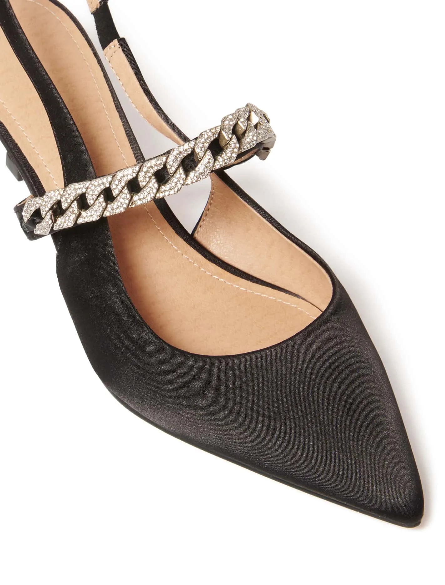 Kylee Diamante Detail Slingback Heel
