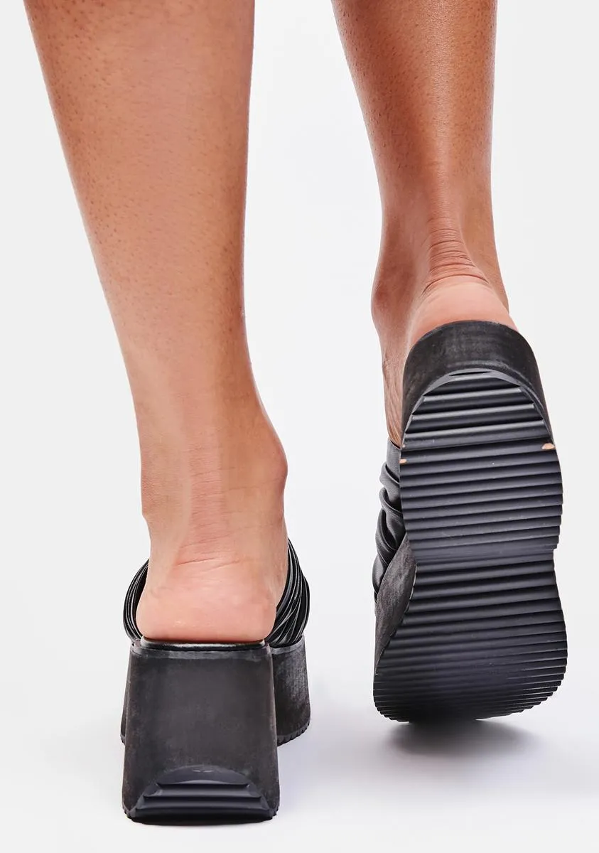Licensed To Chill Platform Sandals