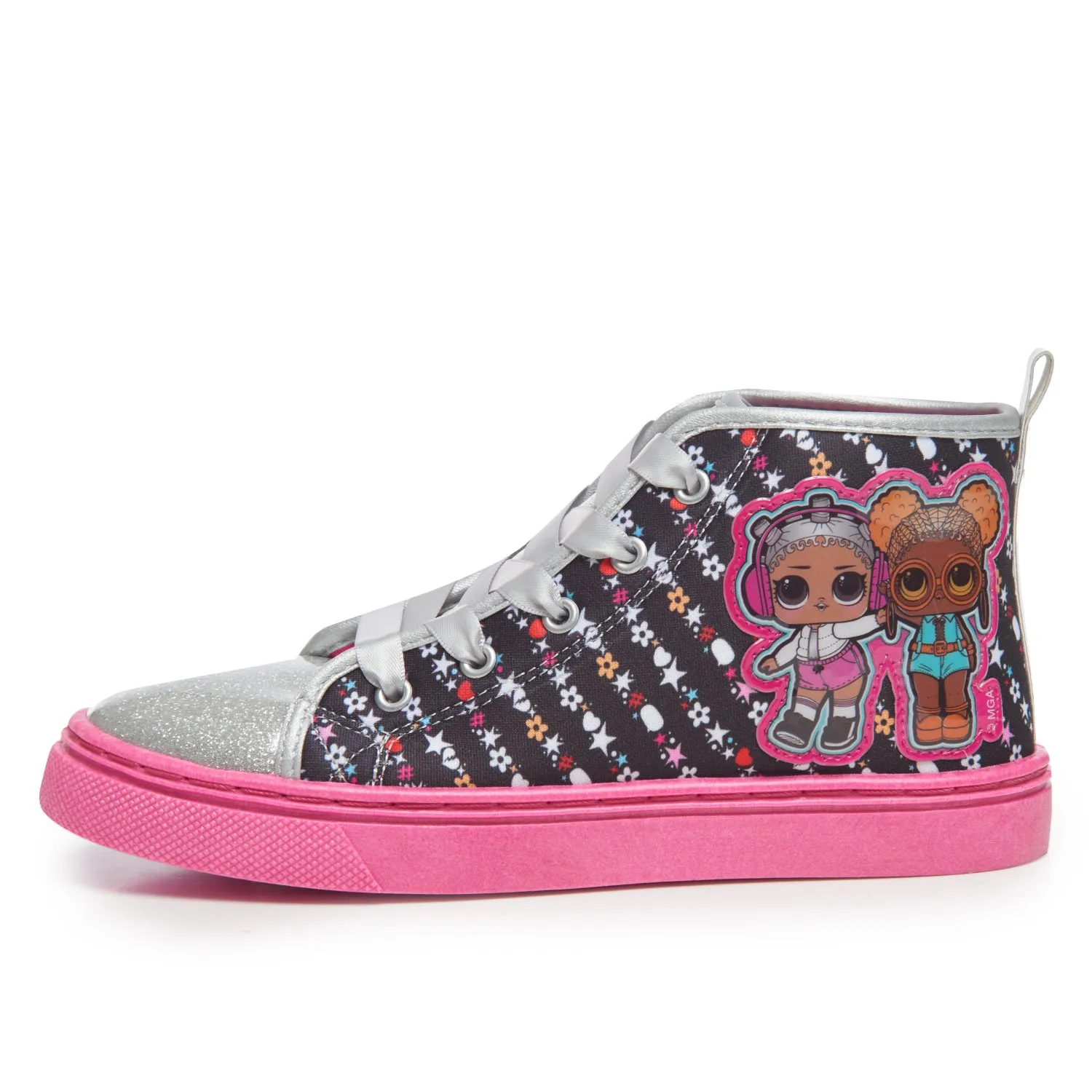 L.O.L. Surprise! Girls 11-3 Hi-Top Canvas Sneaker