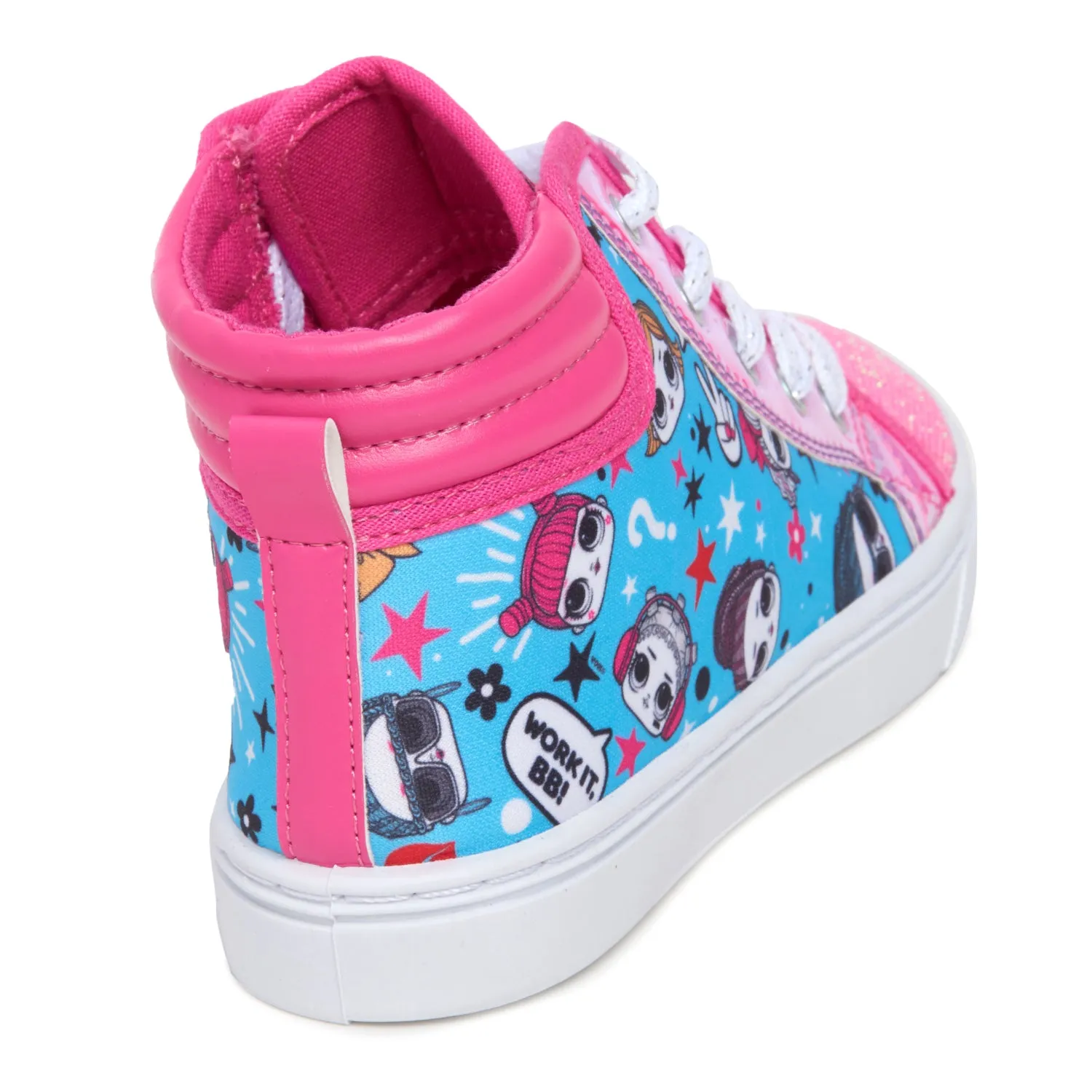 L.O.L. Surprise! Girls 11-3 Hi-Top Canvas Sneaker
