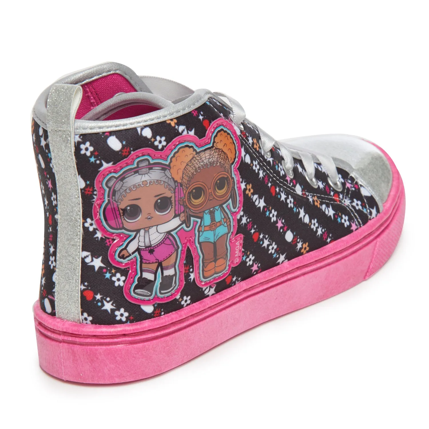 L.O.L. Surprise! Girls 11-3 Hi-Top Canvas Sneaker