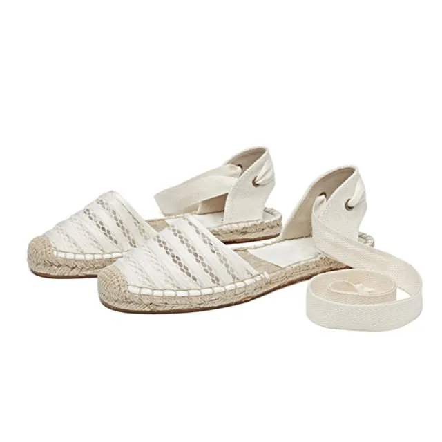 Lucia Lace Espadrille Sandals - 9 Styles