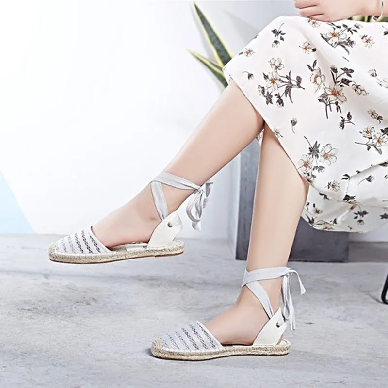 Lucia Lace Espadrille Sandals - 9 Styles