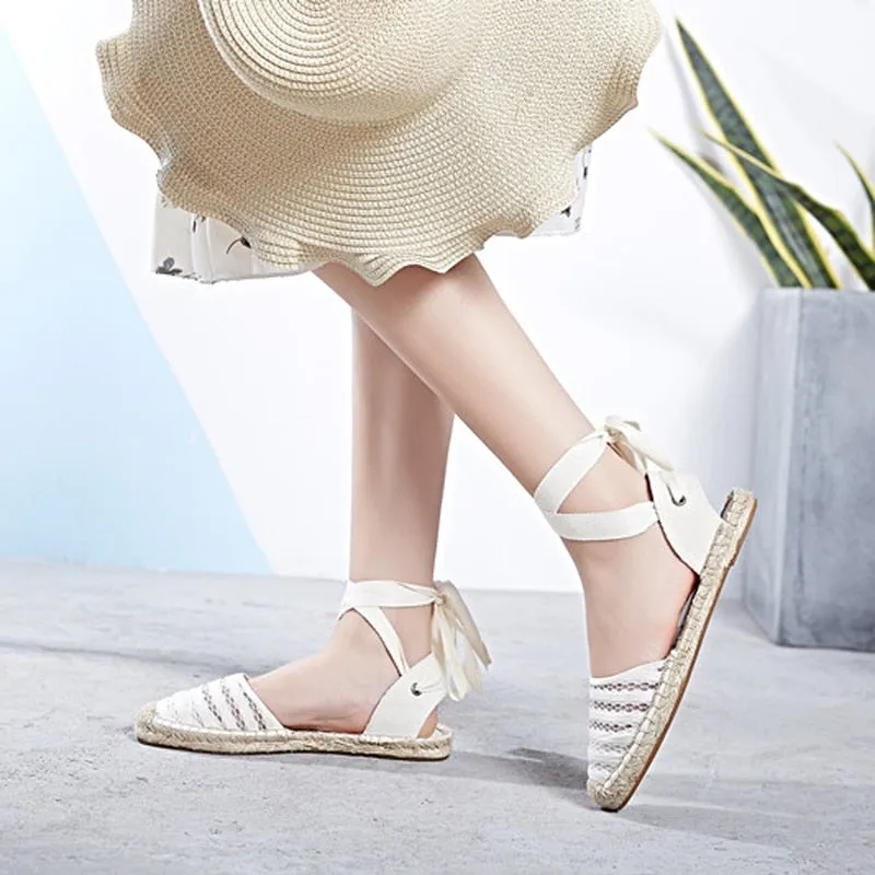 Lucia Lace Espadrille Sandals - 9 Styles
