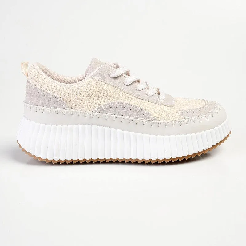 Madison Stitch Multi Color Sneaker - Beige