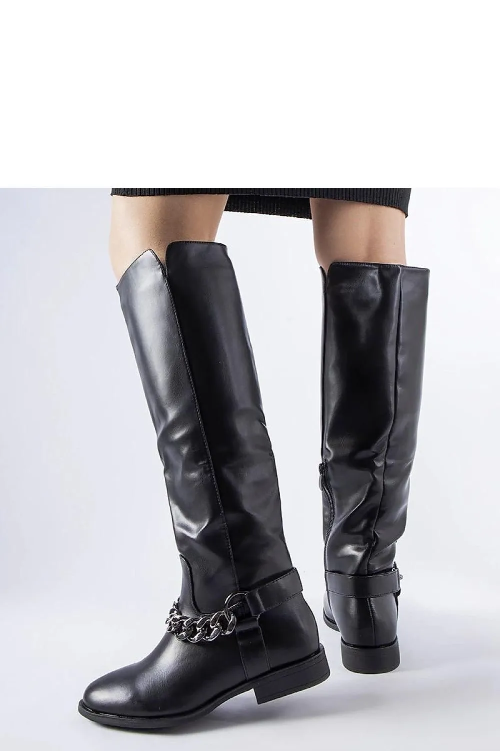 Millies black insulated chain boots