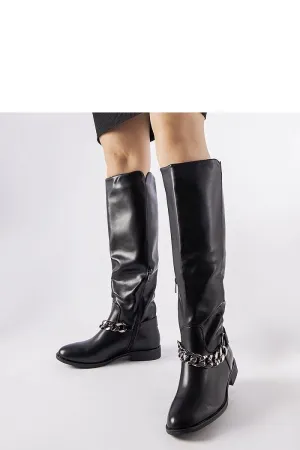 Millies black insulated chain boots