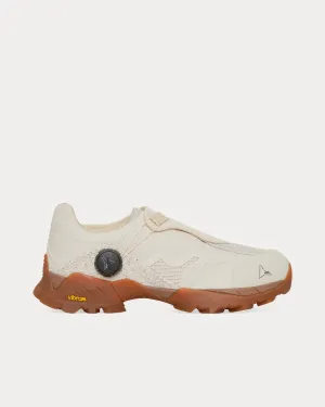 Minaar Beige Slip On Sneakers