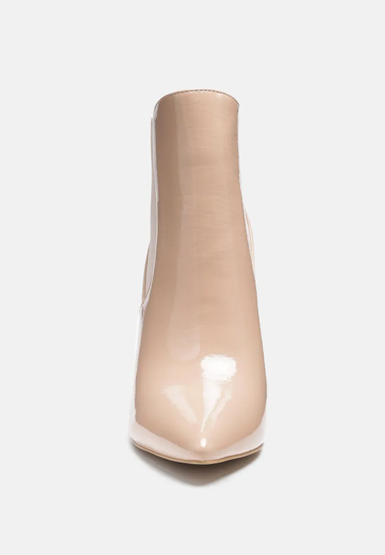 MOLINA High Heeled Chelsea Boot In Nude