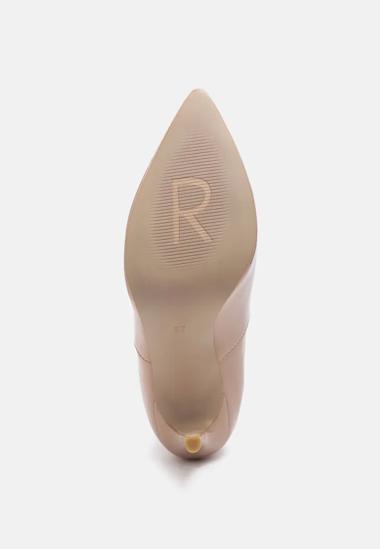 MOLINA High Heeled Chelsea Boot In Nude
