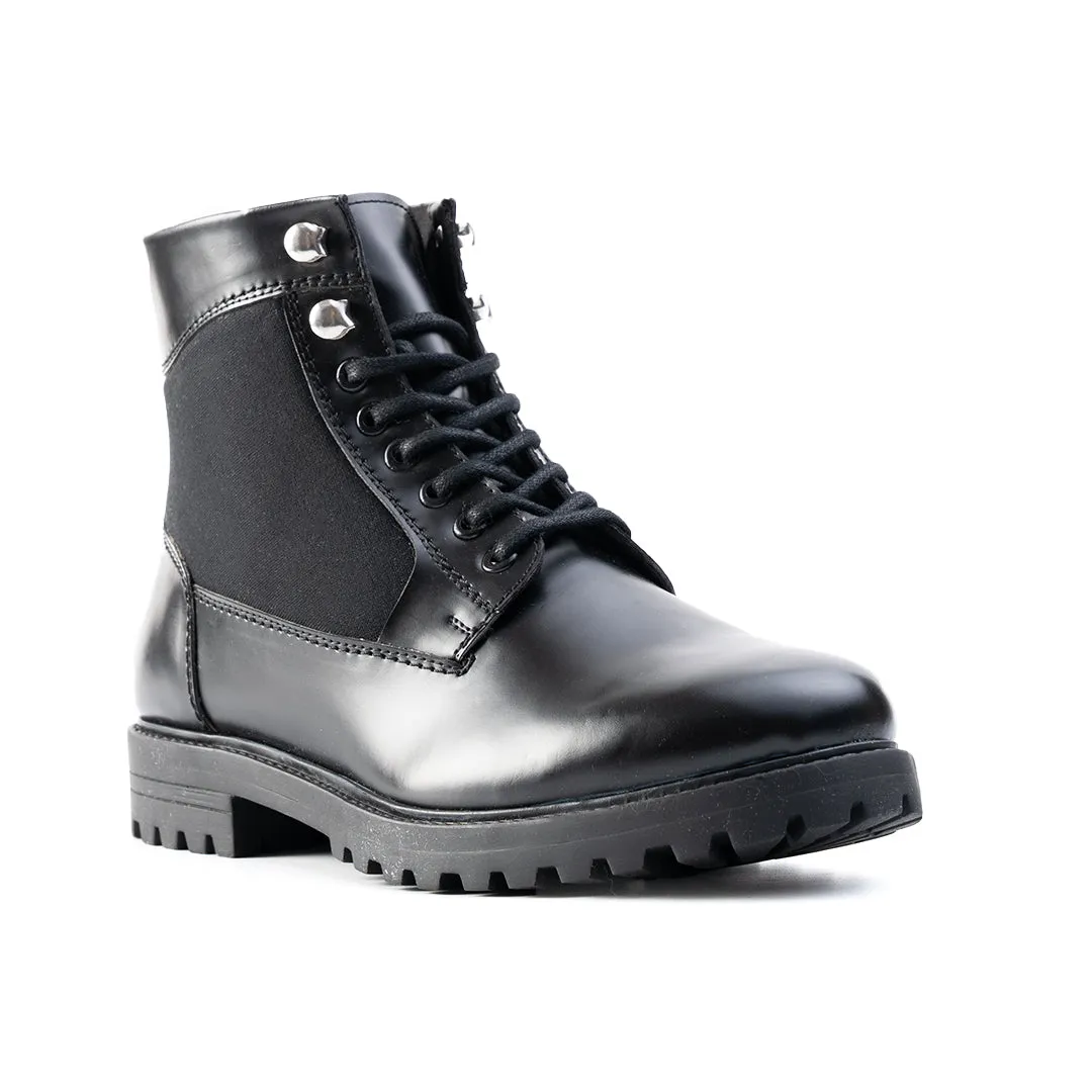 Monkstory Combat Boots  - Black
