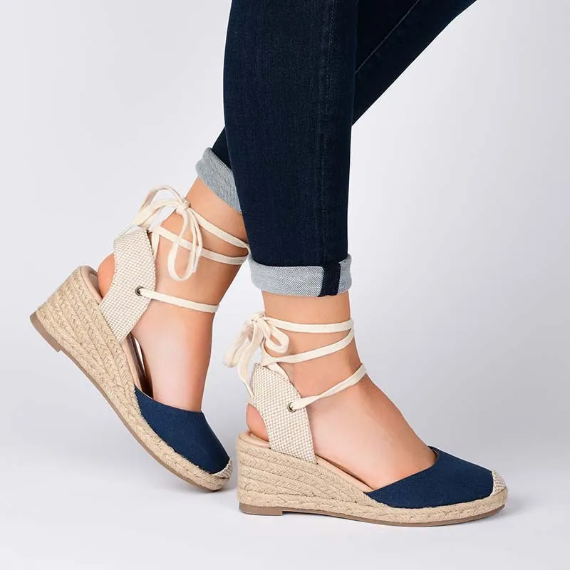 MONTE ESPADRILLE WEDGE SANDALS IN WIDE