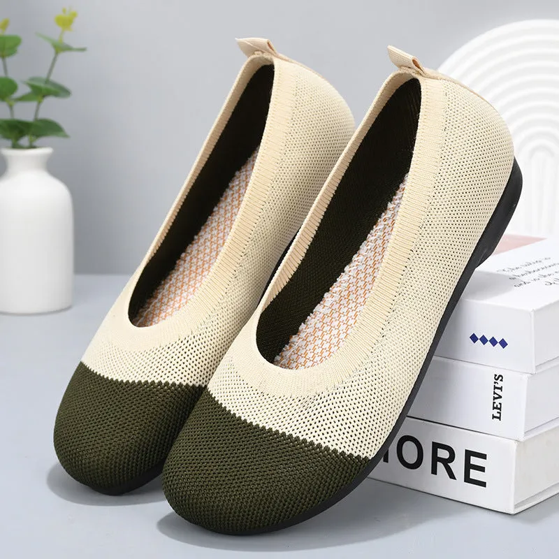Nanccy Weaving Breathable Loafers  Comfortable Walking Casual Flats Shoes WF15