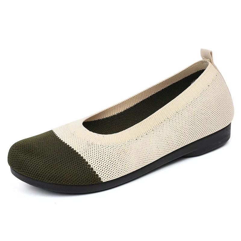 Nanccy Weaving Breathable Loafers  Comfortable Walking Casual Flats Shoes WF15