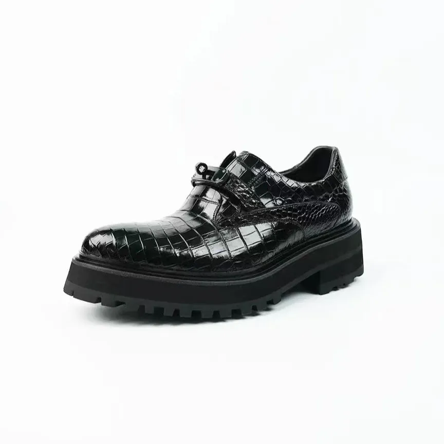 Nile Crocodile Leather  Loafers Shoes